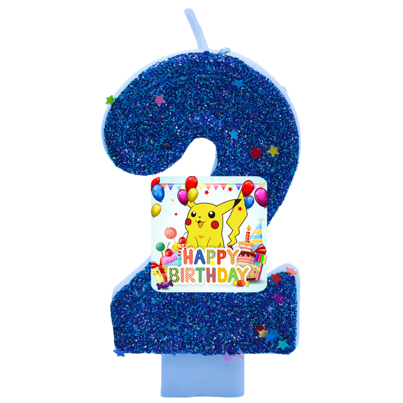 Zebra Candle Supplies - Pokemon Canavar Pikachu Mumlar Temalı Doğum