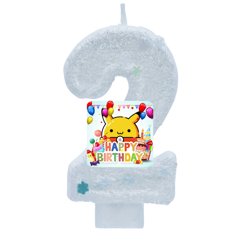Zebra Candle Supplies - Pokemon Canavar Pikachu Mumlar Temalı Doğum