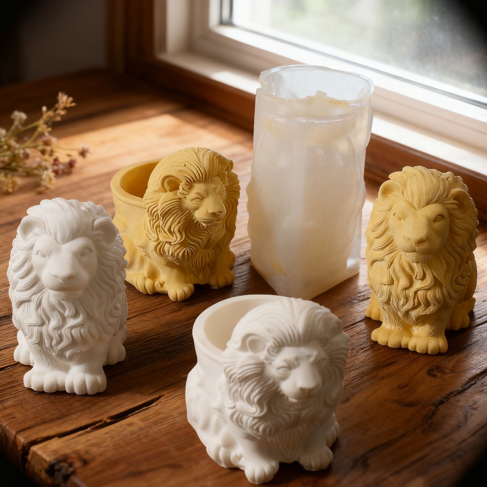 Candle Vessel Supplies - Aslan Pot Silikon Kalıplar El Yapımı