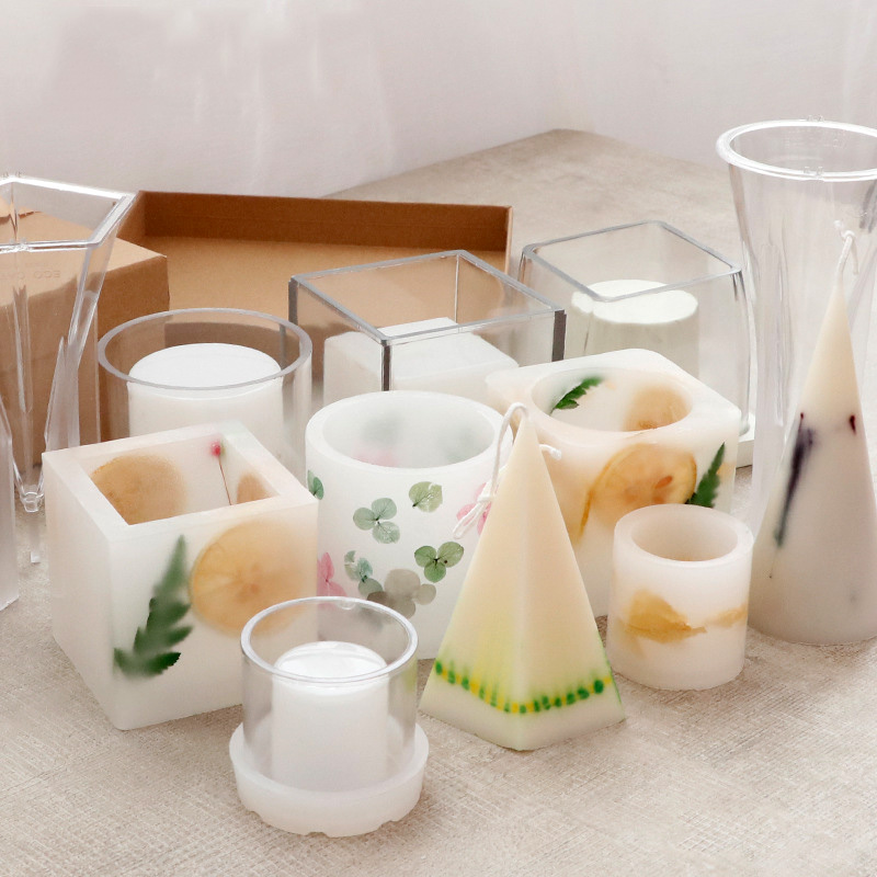 Candle Vessel Supplies - Rüzgar geçirmez Mum Fincan Akrilik Kalıplar,