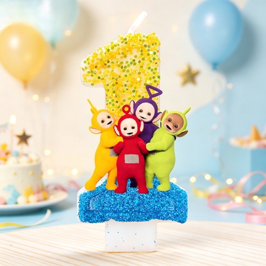 Candle Supplies Bulk - Teletubbies Temalı Balmumu Doğum Günü Mumları