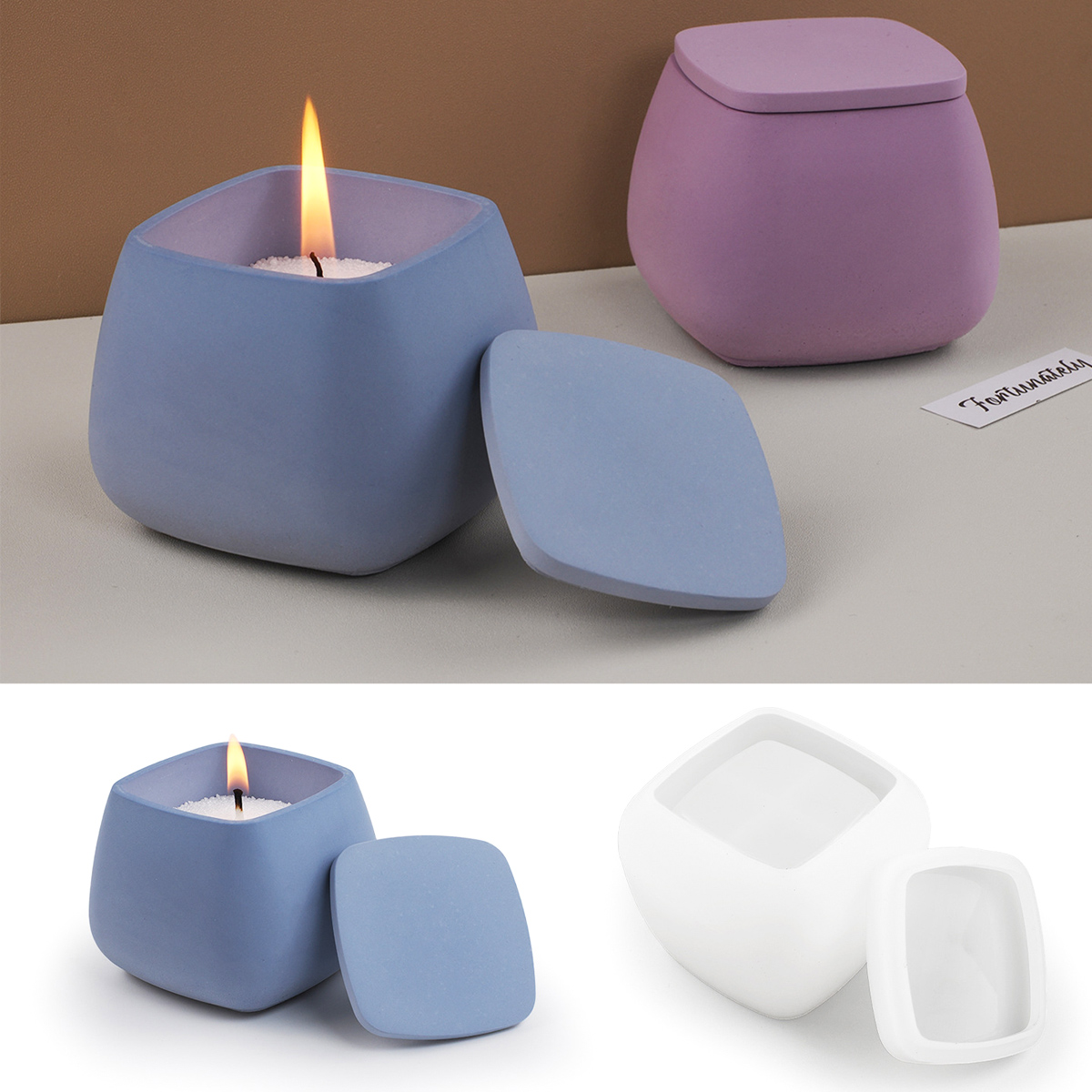 Kare Mum Kavanoz silikon kalıp - Candle Supplies Jars incelemesi ve fiyatı