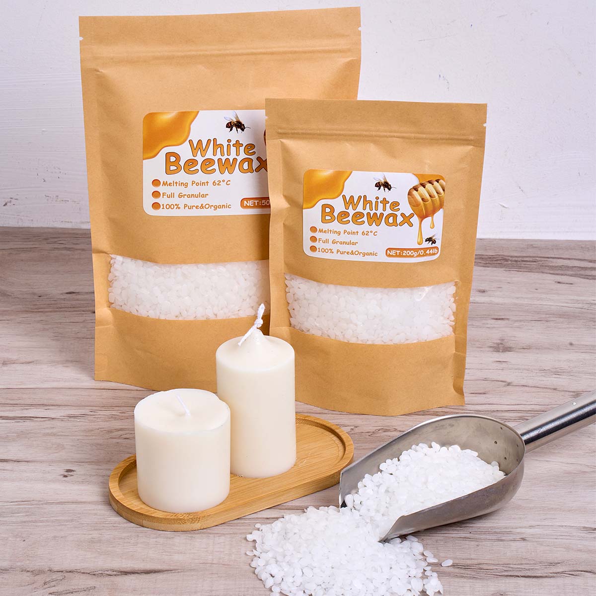 1000g Beyaz Balmumu DIY Mum Ya - Candle Supplies Bulk incelemesi ve fiyatı