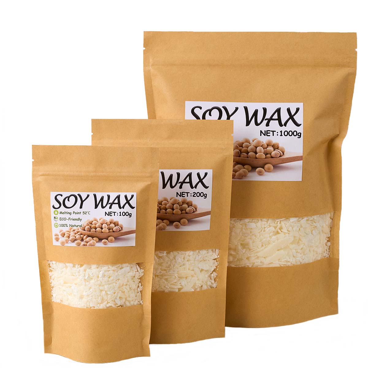 1 Pound Saf Beyaz Soya Balmumu - Candle Supplies Bulk incelemesi ve fiyatı
