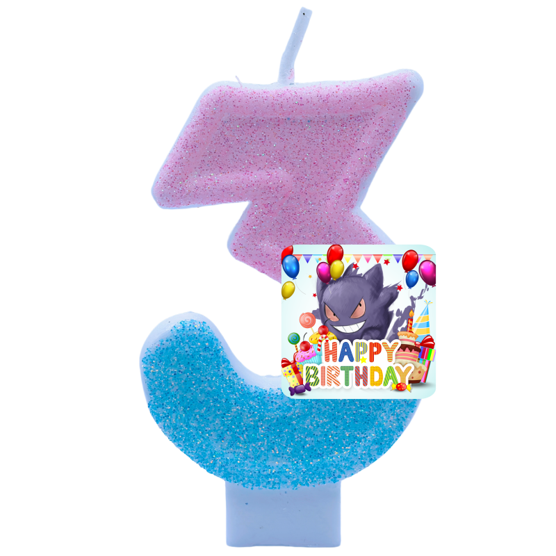 Pokemon Gengar Mumlar Temalı D - Zebra Candle Supplies incelemesi ve fiyatı