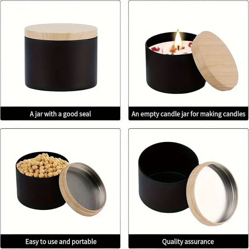 192 adet 8 oz Mat Siyah/beyaz  - Candle Vessel Supplies incelemesi ve fiyatı