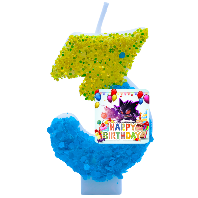 Pokemon Gengar Mumlar Temalı D - Zebra Candle Supplies incelemesi ve fiyatı