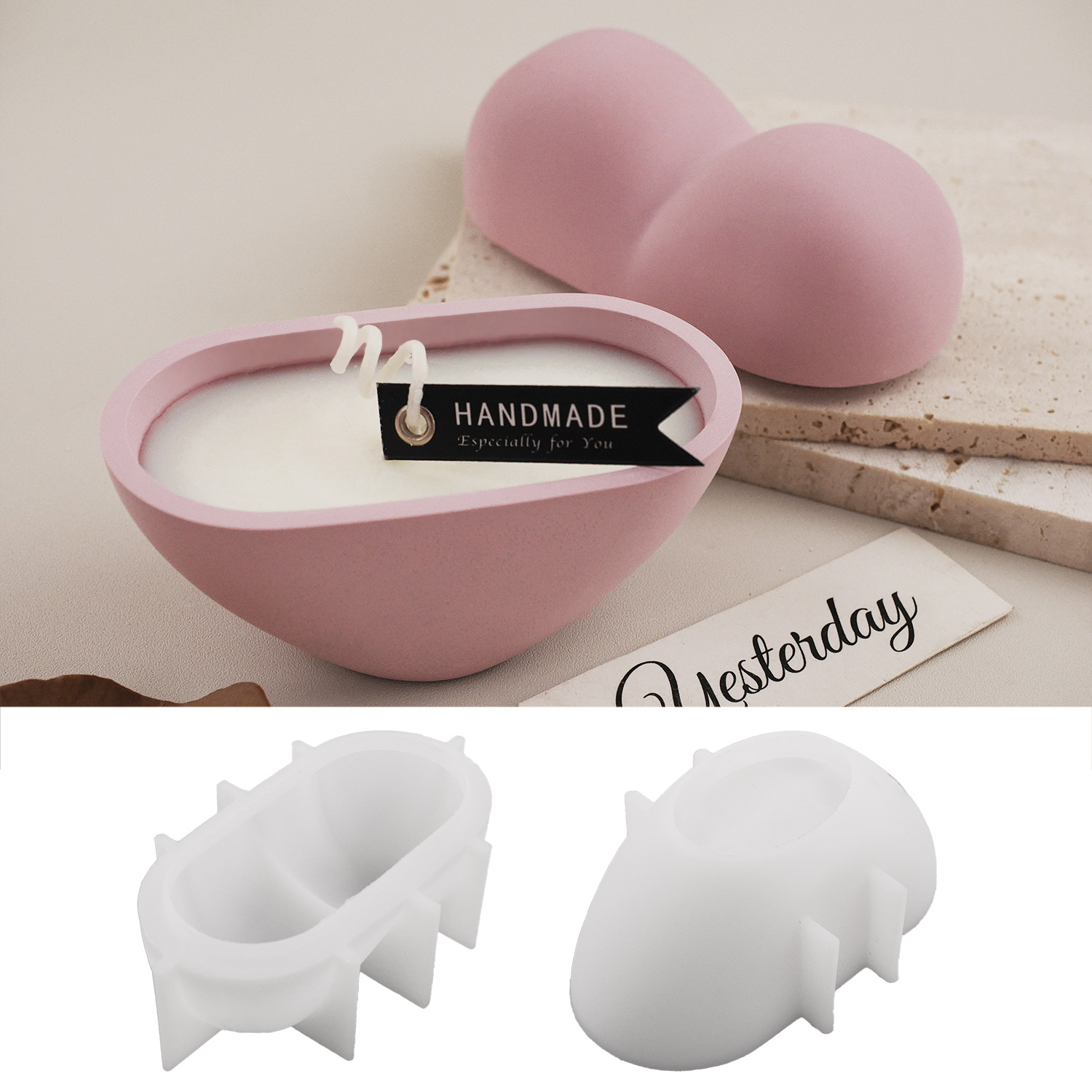 DIY Kalp Şekli Mum Kavanoz Sil - Candle Vessel Supplies incelemesi ve fiyatı