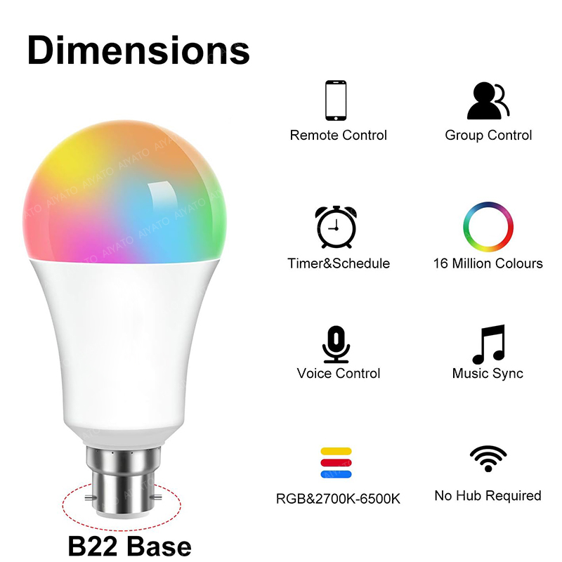 B22 Base UK TUYA Wifi Akıllı A - Candle Making Supplies Uk incelemesi ve fiyatı